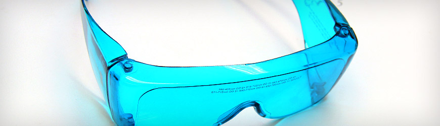 blaue Brille